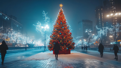В Семее учителей привлекли к украшению городской елки. Один педагог пострадал