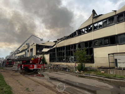 Пожар в торговом доме «BIG Шанхай» в Астане полностью ликвидирован