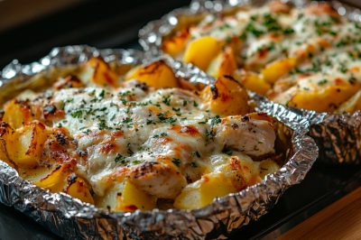 Легкий рецепт мяса по-французски: курица, картошка, сыр &mdash; объединяем и запекаем